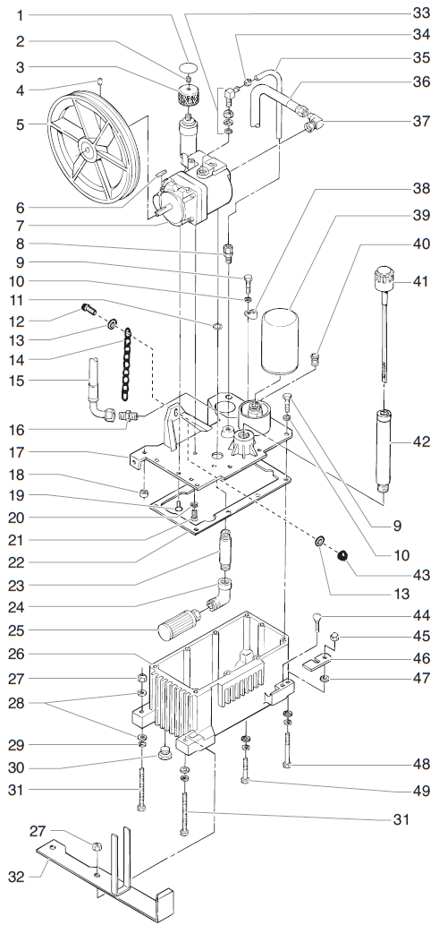 PowrLiner 6900 Hydraulic System Assembly Parts (P/N 779-128)